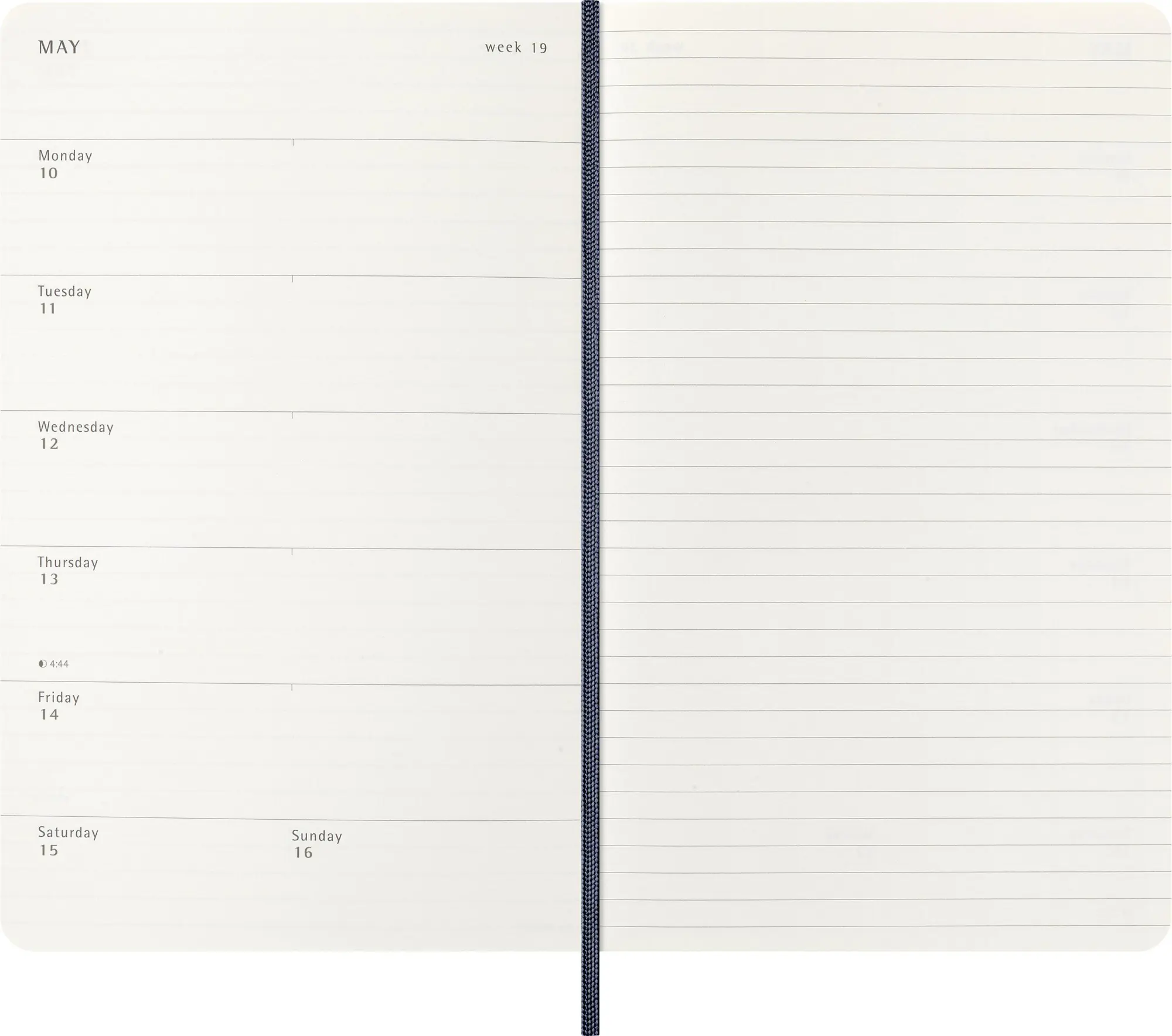 Bild: 8056999279813 | Moleskine 18 Monate Wochen Notizkalender 2026/2027, Large/A5, 1 Wo...