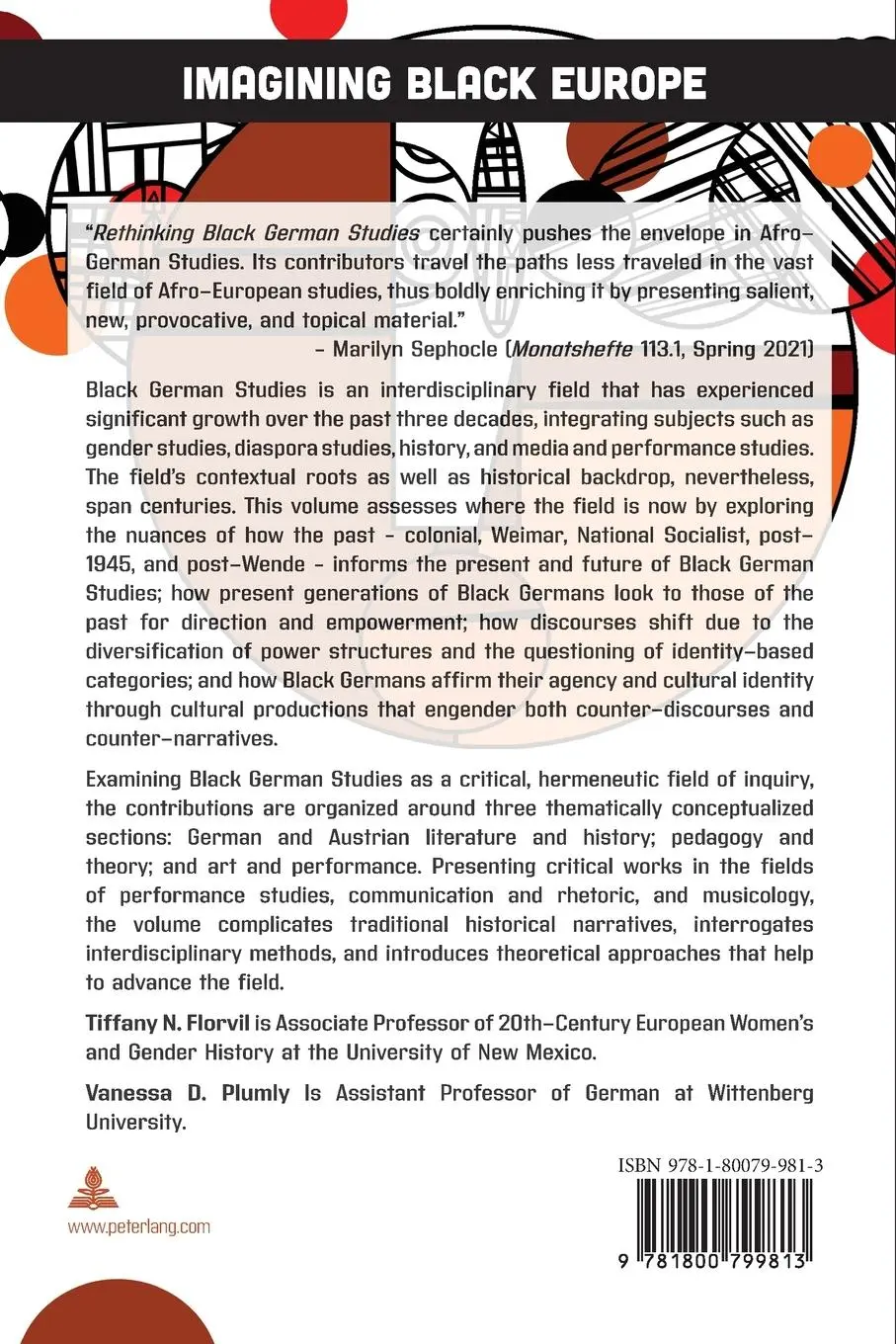Rückseite: 9781800799813 | Rethinking Black German Studies | Tiffany Florvil (u. a.) | Buch