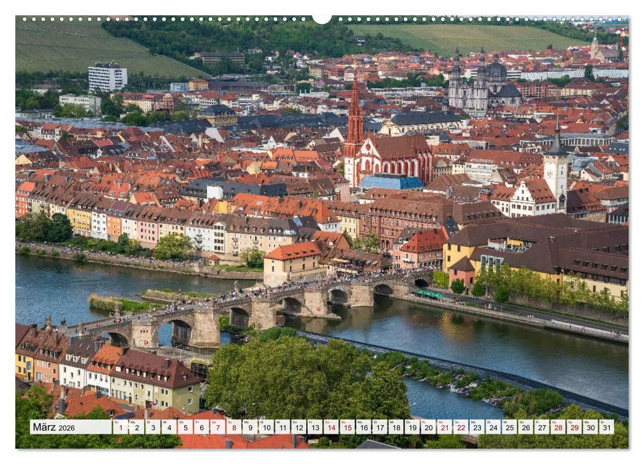 Bild: 9783457689813 | Würzburg - Bayern (hochwertiger Premium Wandkalender 2026 DIN A2...