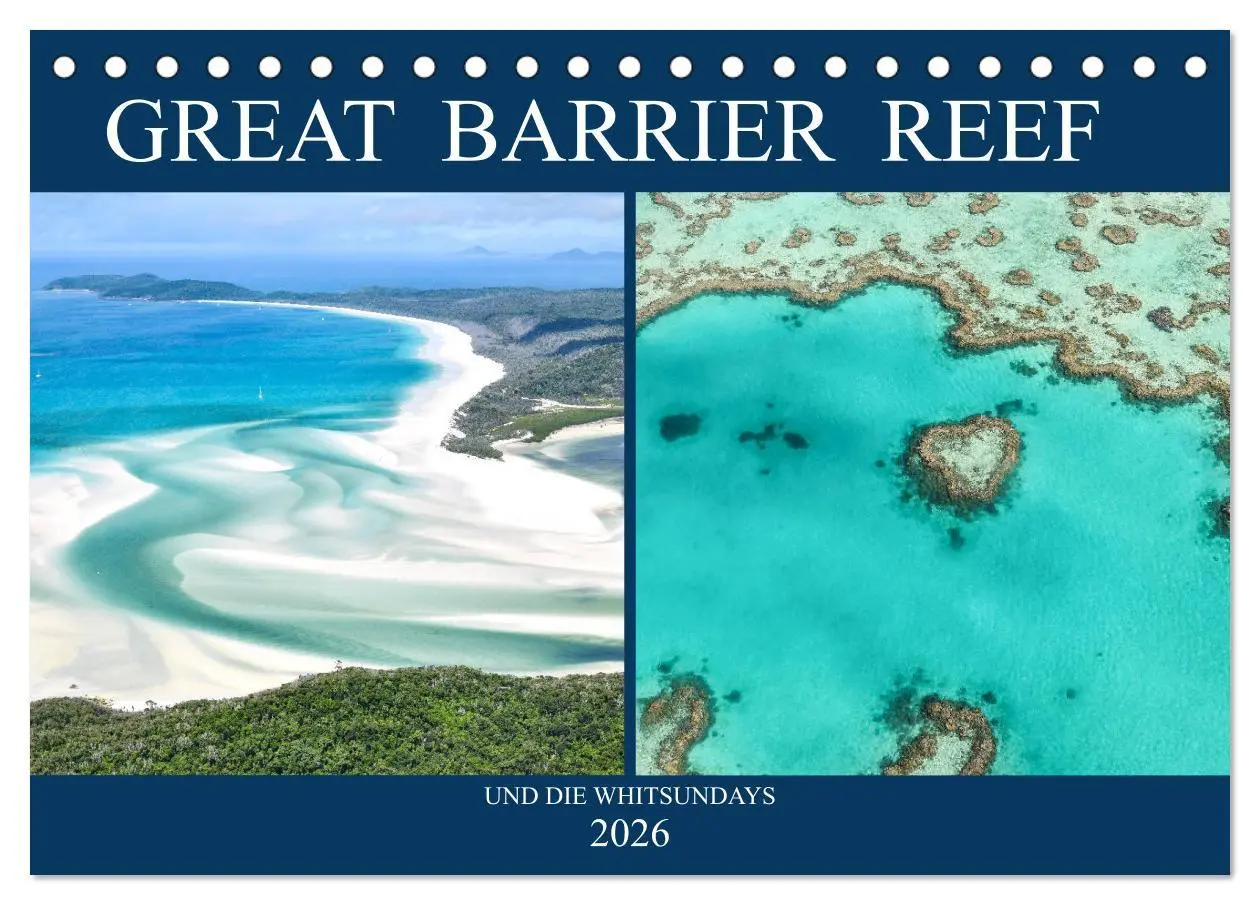 Cover: 9783457759813 | Great Barrier Reef und die Whitsundays (Tischkalender 2026 DIN A5...
