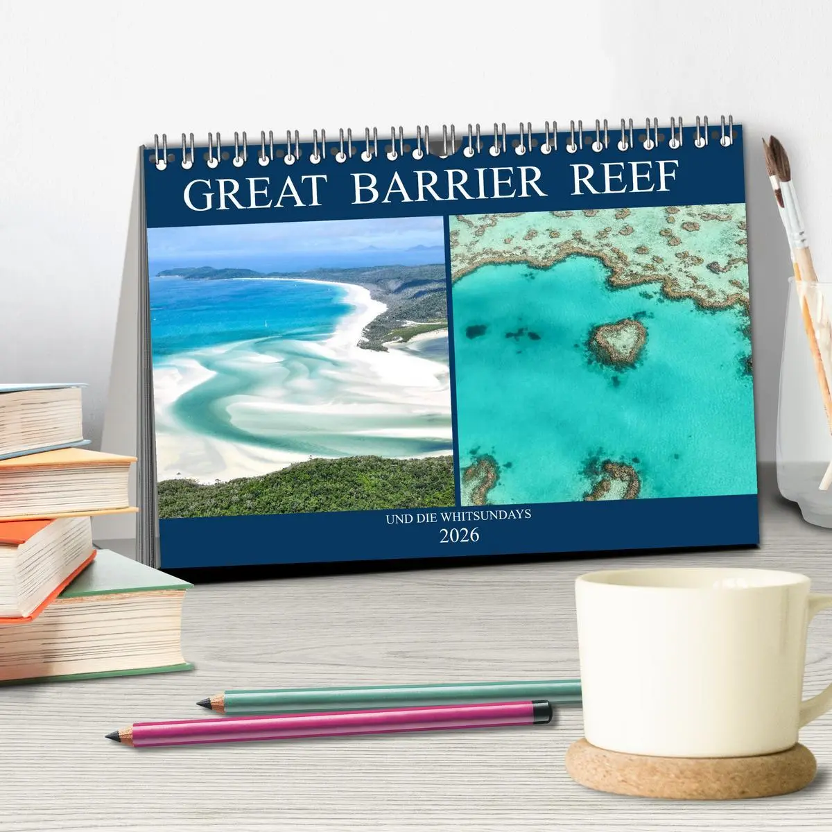 Bild: 9783457759813 | Great Barrier Reef und die Whitsundays (Tischkalender 2026 DIN A5...