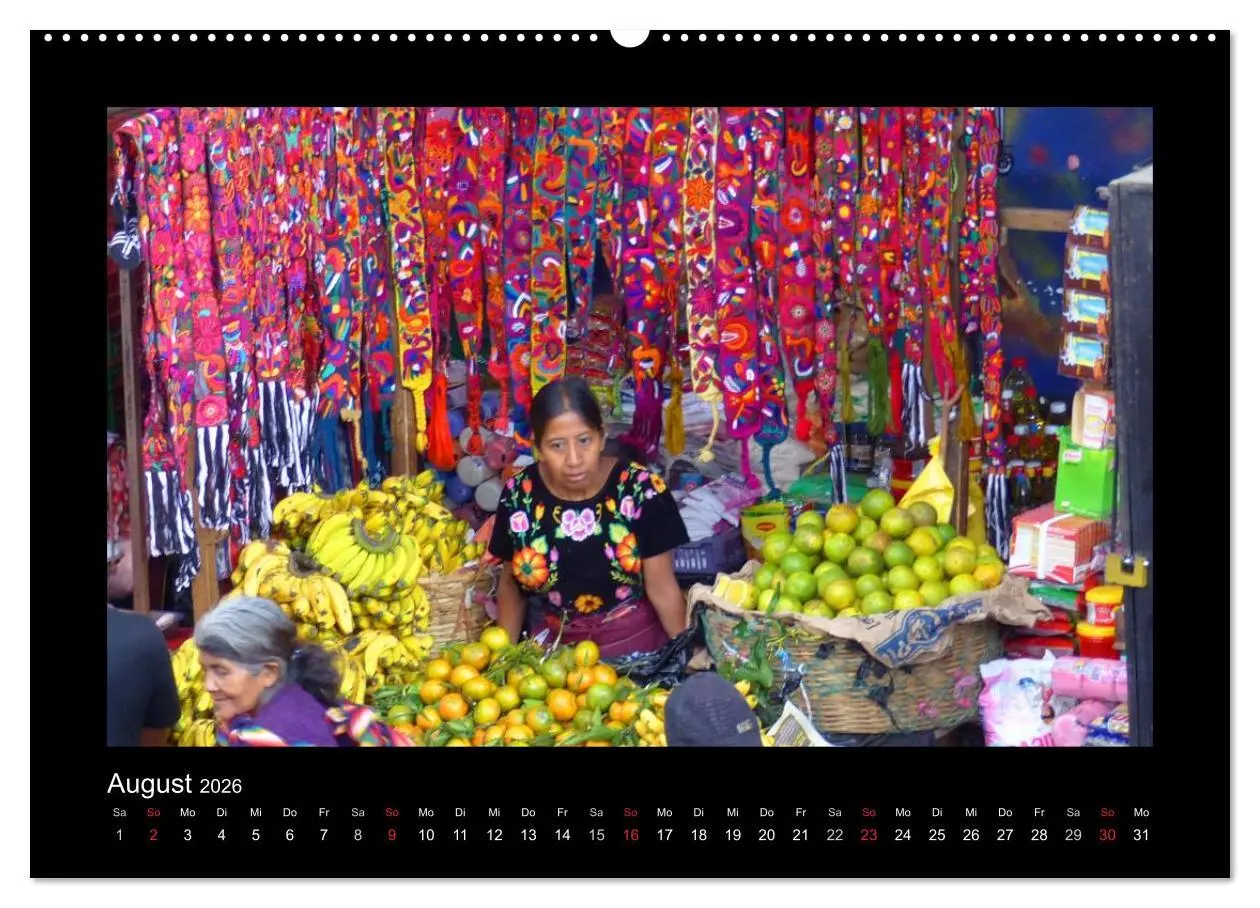 Bild: 9783516089813 | Farbenfrohes Guatemala (Wandkalender 2026 DIN A2 quer), CALVENDO...