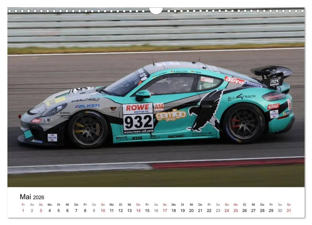 Bild: 9783516229813 | VLN Langstrecken Meisterschaft (Wandkalender 2026 DIN A3 quer),...