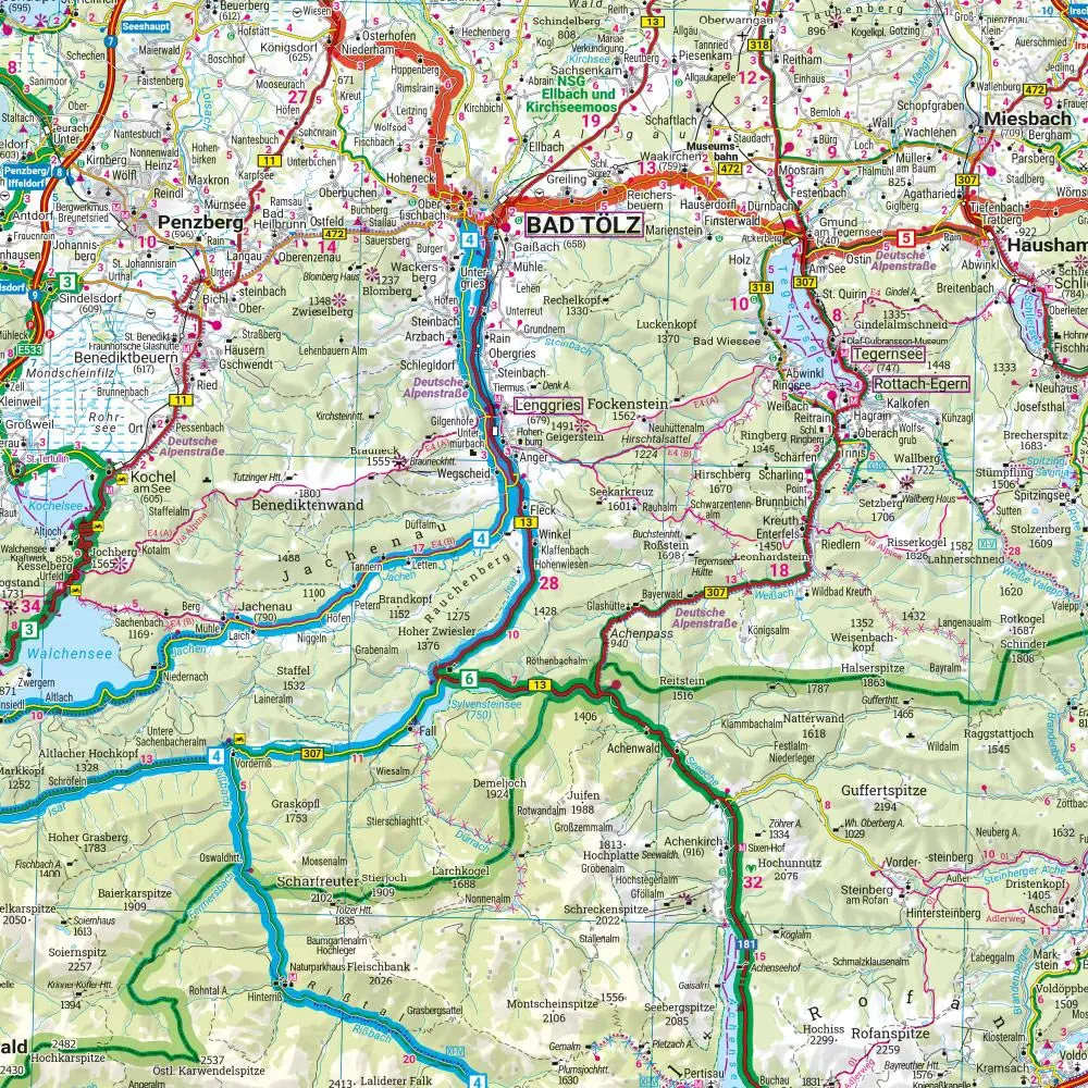 Bild: 9783707919813 | Oberbayern - Tirol - Südtirol, Motorradkarte 1:250.000, freytag &amp;...