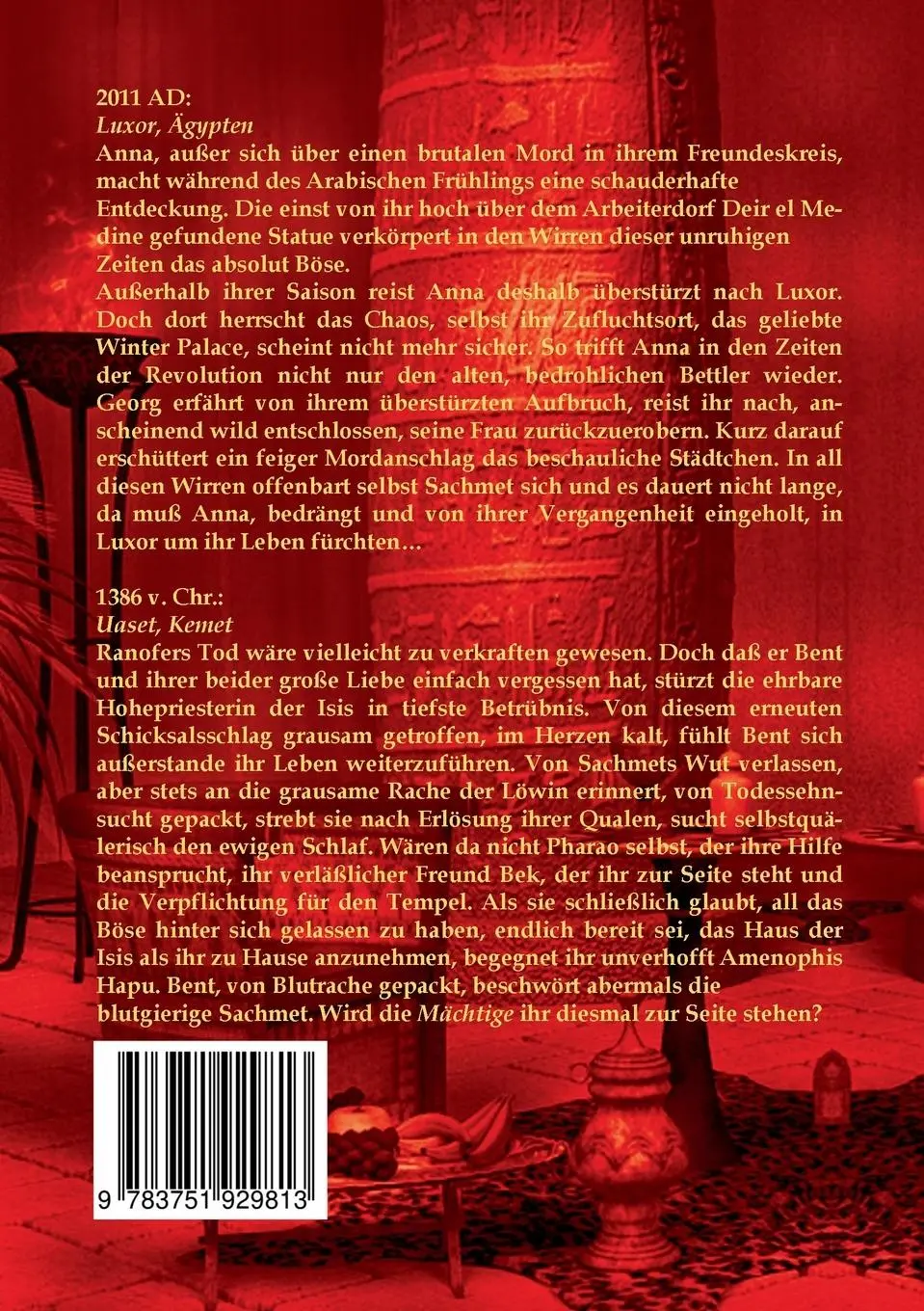 Rückseite: 9783751929813 | Sachmet Die Rache der Löwin | Band 4 | Katharina Remy | Taschenbuch