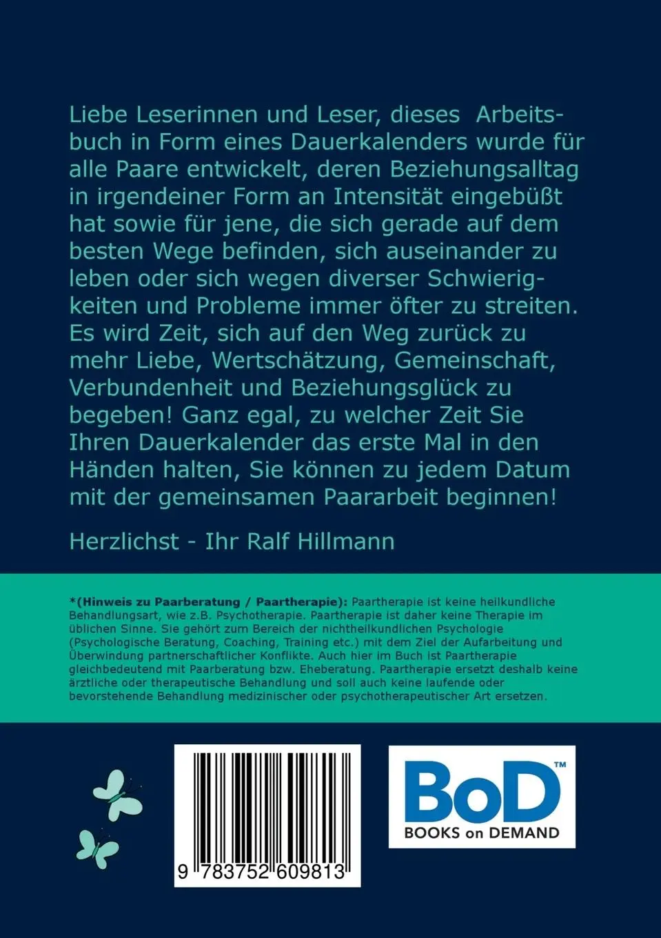 Rückseite: 9783752609813 | 5 Minuten Paartherapie an jedem Tag - 365 Übungen und Denkimpulse...