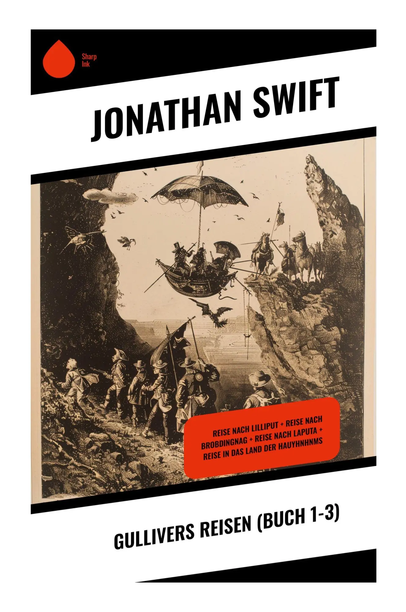 Cover: 9788028349813 | Gullivers Reisen (Buch 1-3) | Jonathan Swift | Taschenbuch | 204 S.