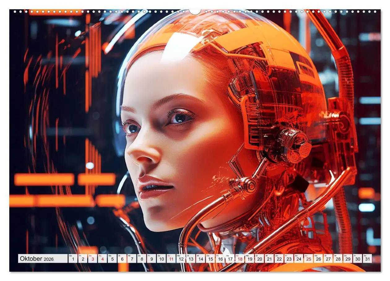 Bild: 9783457509913 | Roboter Portraits. Zukunft und Visionen (Wandkalender 2026 DIN A2...