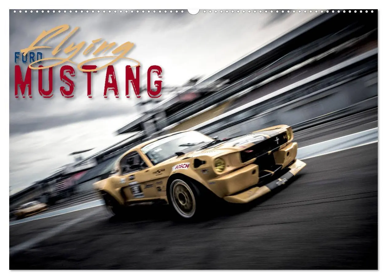 Cover: 9783457749913 | Flying Ford Mustang (Wandkalender 2026 DIN A2 quer), CALVENDO...