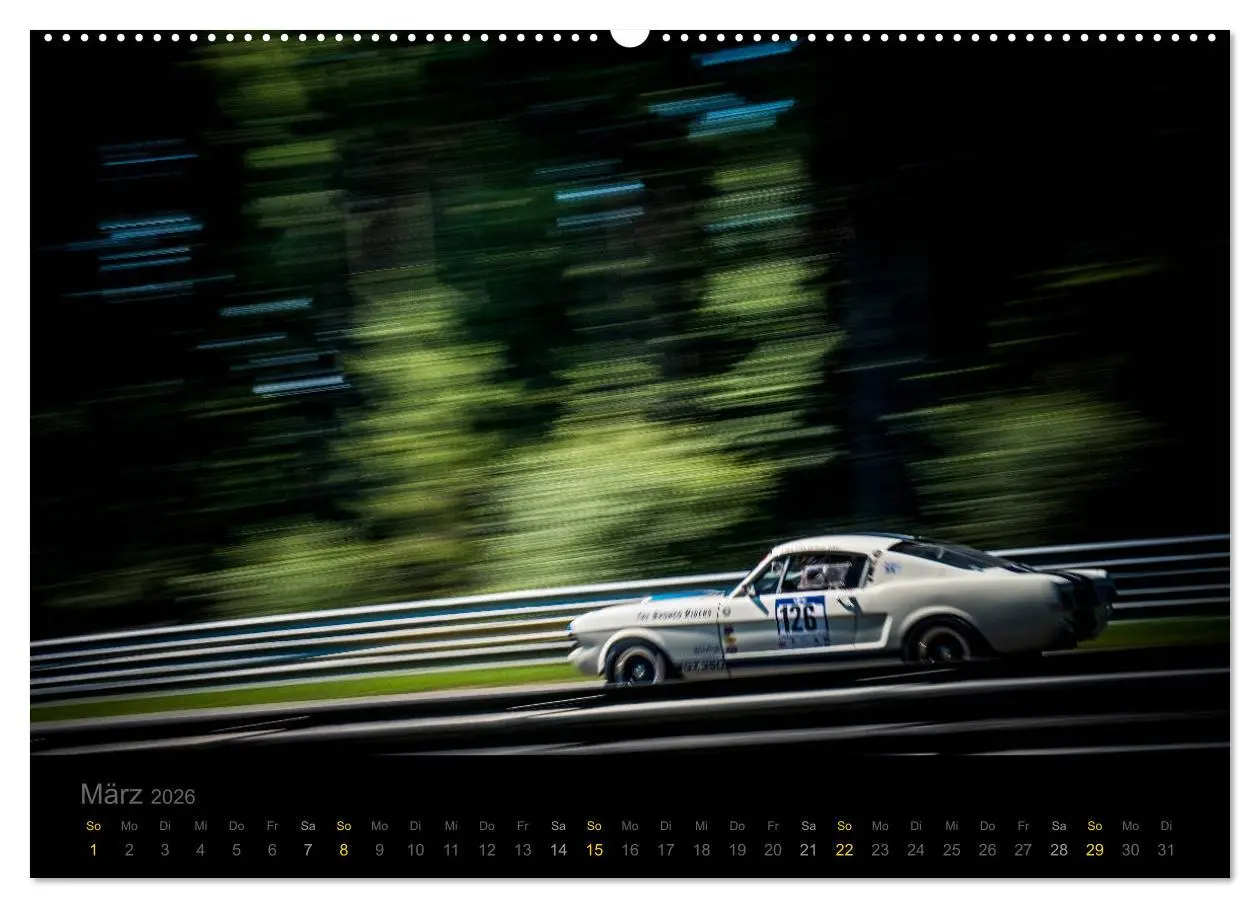 Bild: 9783457749913 | Flying Ford Mustang (Wandkalender 2026 DIN A2 quer), CALVENDO...