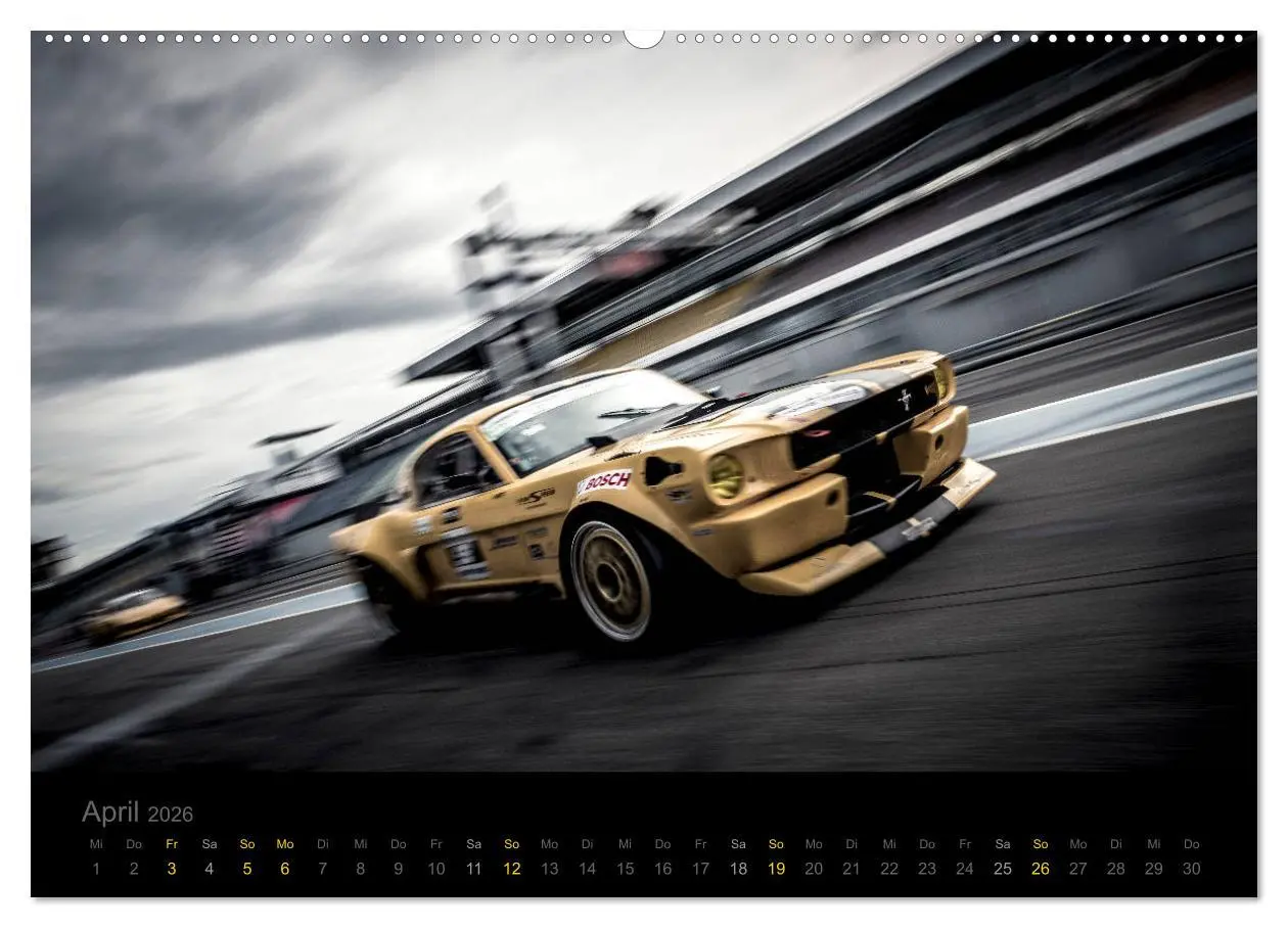 Bild: 9783457749913 | Flying Ford Mustang (Wandkalender 2026 DIN A2 quer), CALVENDO...