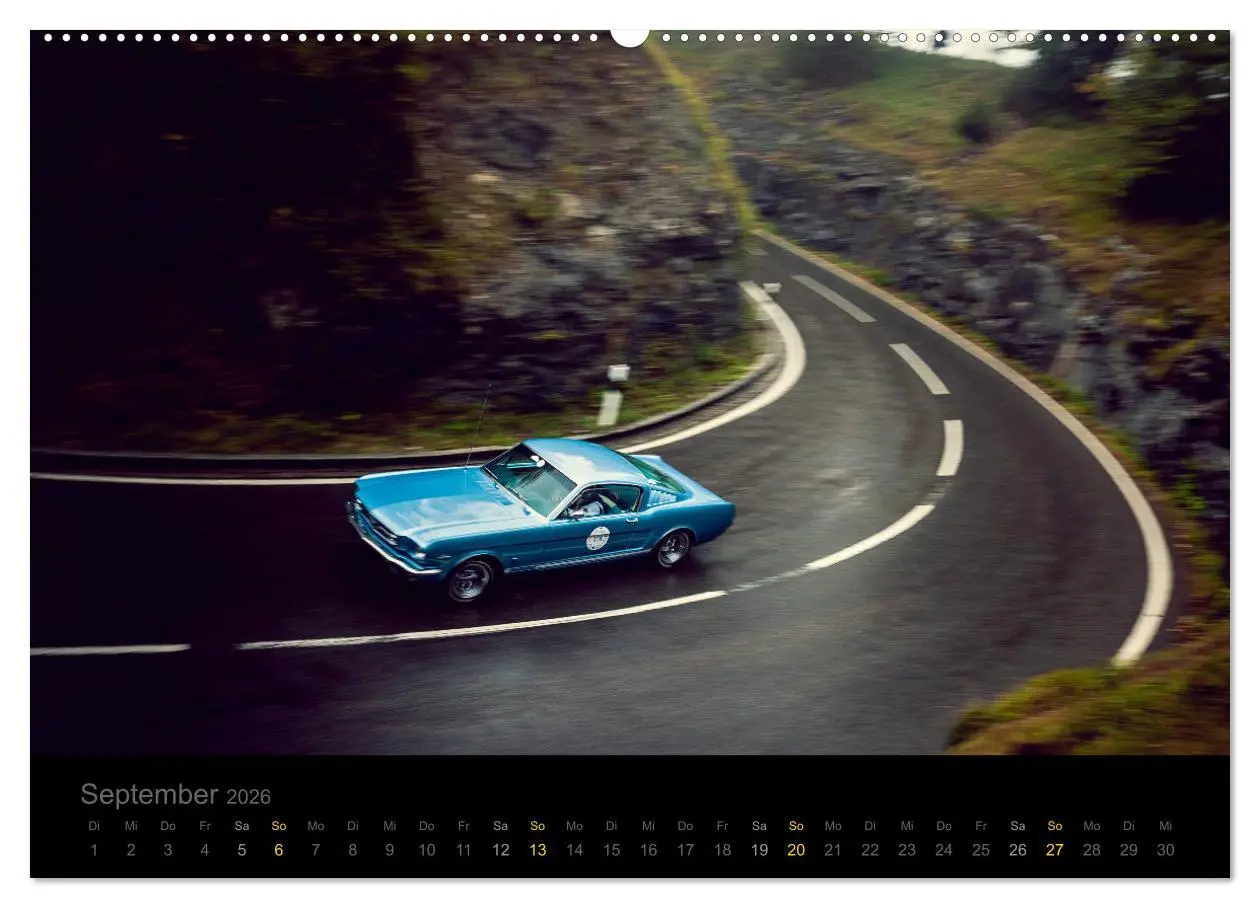 Bild: 9783457749913 | Flying Ford Mustang (Wandkalender 2026 DIN A2 quer), CALVENDO...