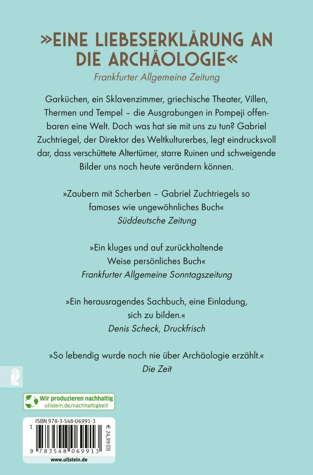 Rückseite: 9783548069913 | Vom Zauber des Untergangs | Gabriel Zuchtriegel | Taschenbuch | 240 S.
