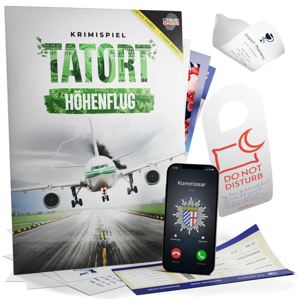 Bild: 4262538230014 | CRIMECASES Krimispiel: Tatort Höhenflug | Spiel | CC-KS04-01 | Deutsch