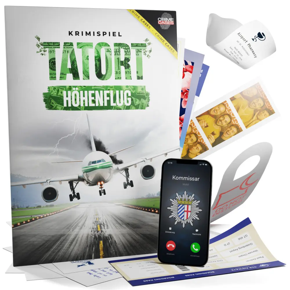 Bild: 4262538230014 | CRIMECASES Krimispiel: Tatort Höhenflug | Spiel | CC-KS04-01 | Deutsch