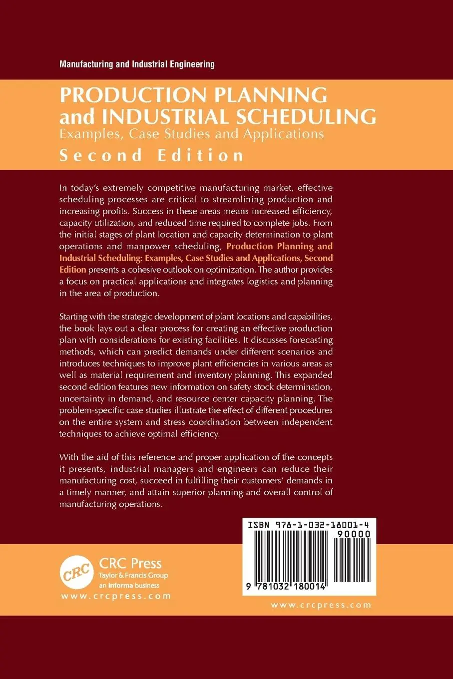 Rückseite: 9781032180014 | Production Planning and Industrial Scheduling | Dileep R. Sule | Buch