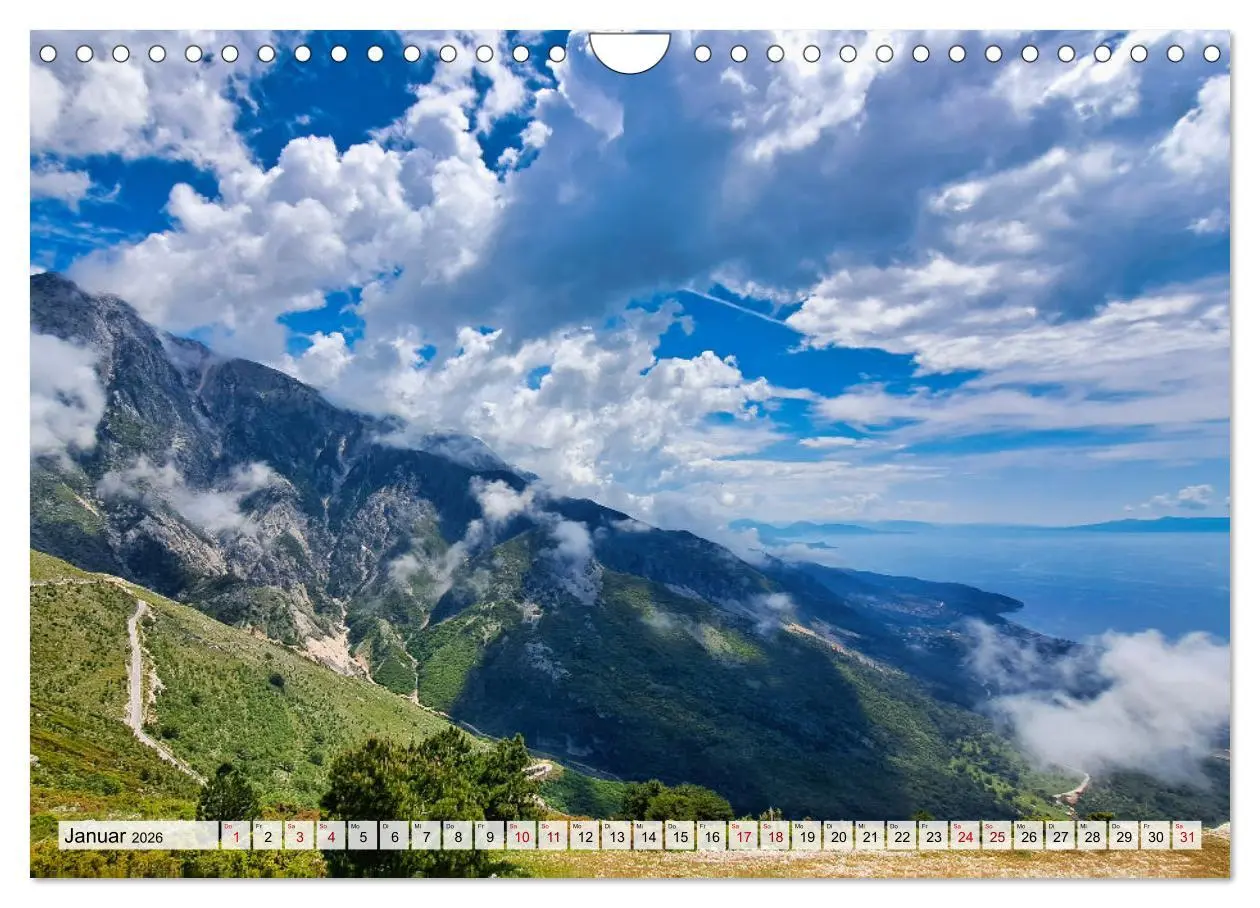Bild: 9783457310014 | Faszinierendes Albanien (Wandkalender 2026 DIN A4 quer), CALVENDO...