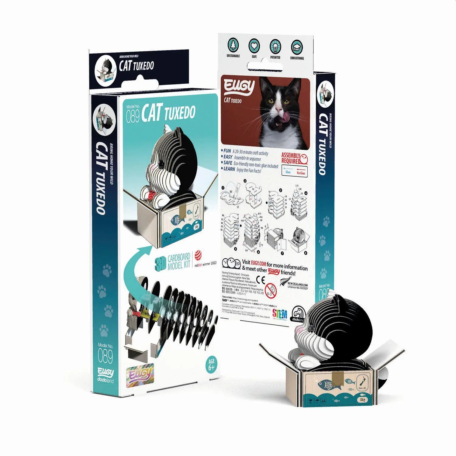 Cover: 9421036940114 | EUGY - 3D Bastelset Tuxedo-Katze | Eugy | Kit (Bastelset) | 650089