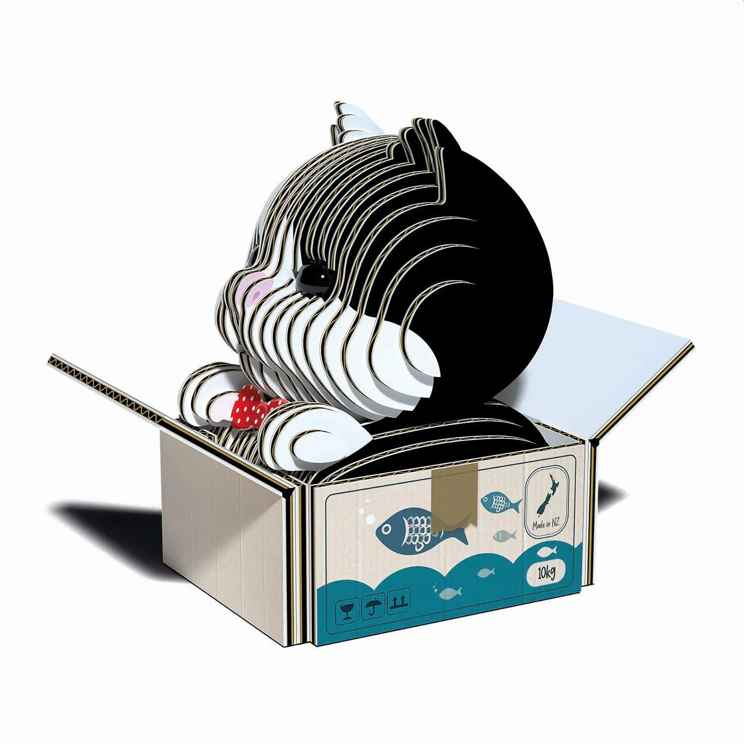 Bild: 9421036940114 | EUGY - 3D Bastelset Tuxedo-Katze | Eugy | Kit (Bastelset) | 650089