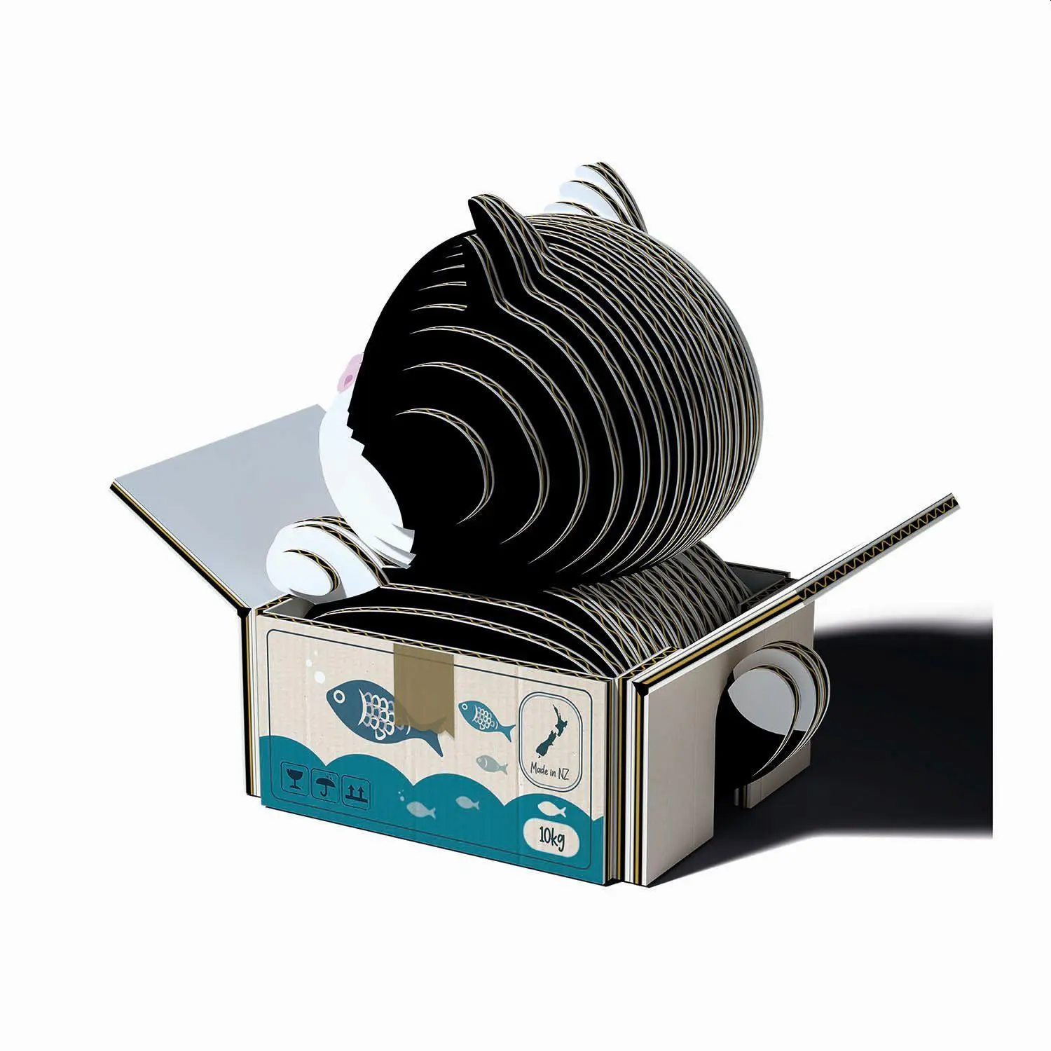 Bild: 9421036940114 | EUGY - 3D Bastelset Tuxedo-Katze | Eugy | Kit (Bastelset) | 650089