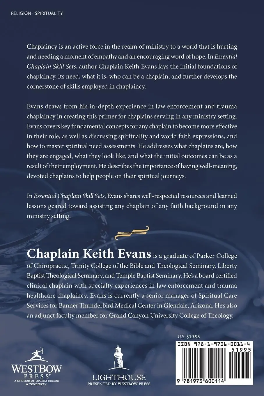 Rückseite: 9781973600114 | Essential Chaplain Skill Sets | Chaplain Keith Evans | Taschenbuch
