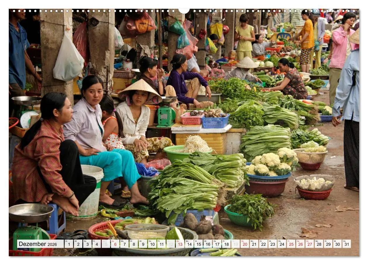 Bild: 9783516180114 | Vietnam (hochwertiger Premium Wandkalender 2026 DIN A2 quer),...