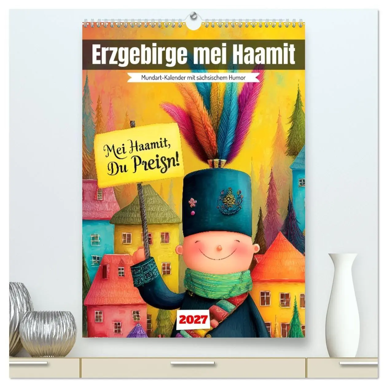 Cover: 9783516870114 | Erzgebirge mei Haamit - Mundart-Kalender mit sächsischem Humor...