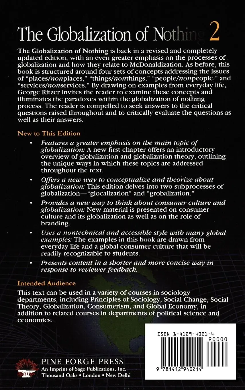 Rückseite: 9781412940214 | The Globalization of Nothing 2 | George Ritzer | Buch | Englisch