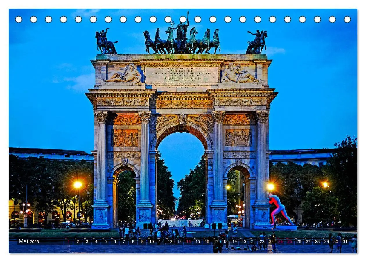 Bild: 9783457530214 | One Day Mailand (Tischkalender 2026 DIN A5 quer), CALVENDO...