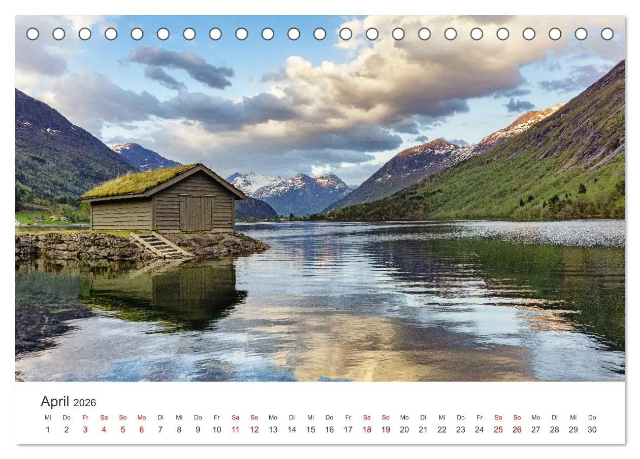 Bild: 9783457600214 | Norwegen - Das wunderschöne Land im Norden. (Tischkalender 2026 DIN...