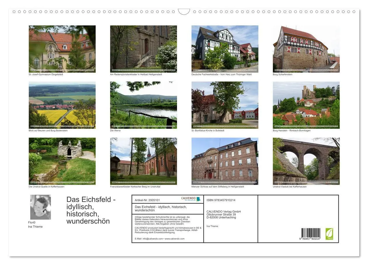 Bild: 9783457910214 | Das Eichsfeld - idyllisch, historisch, wunderschön (Wandkalender...