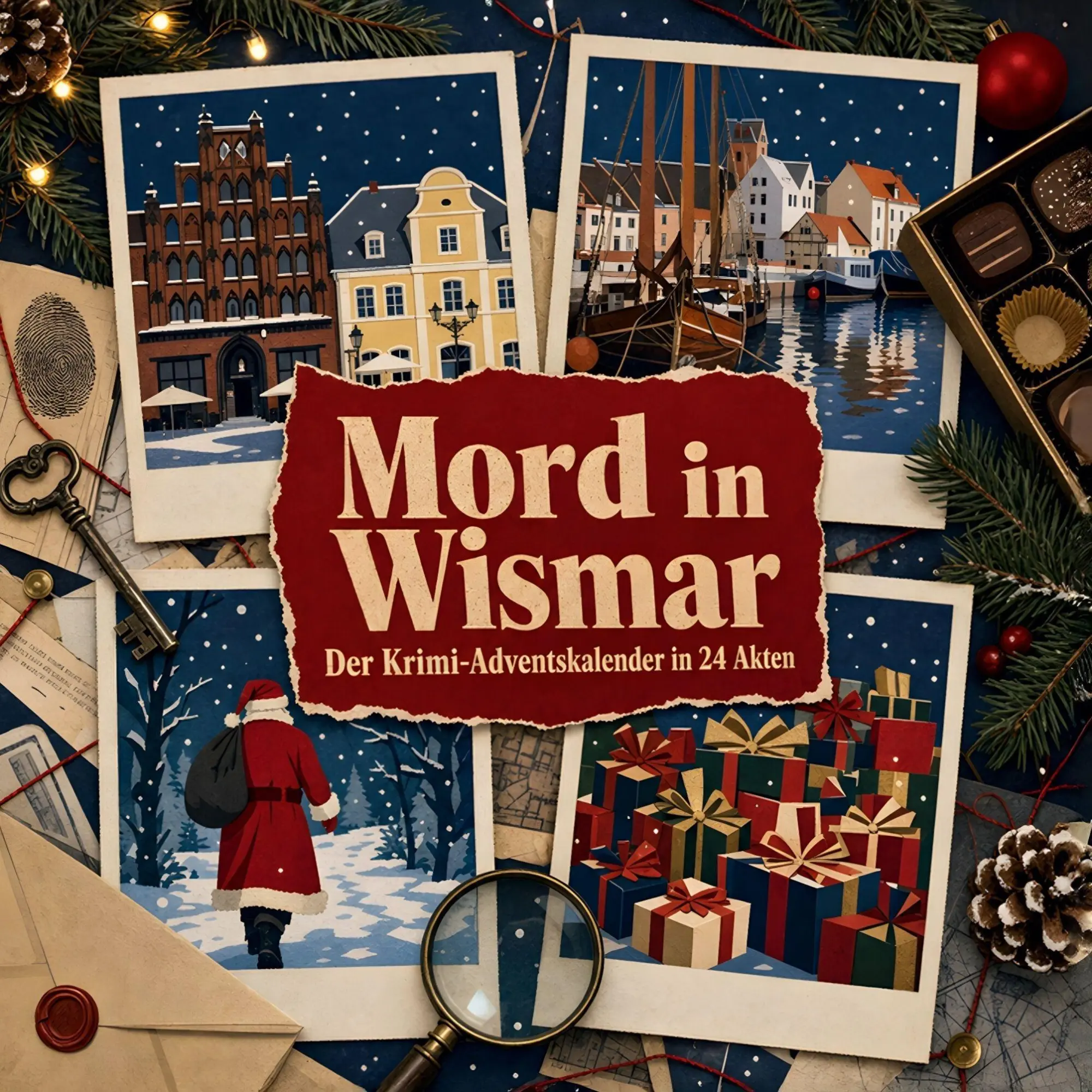 Cover: 9783696120214 | Mord in Wismar | Der Krimi-Adventskalender in 24 Akten | Liam Schäfer