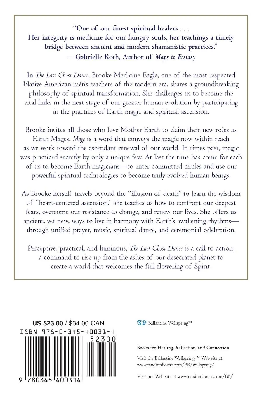 Rückseite: 9780345400314 | The Last Ghost Dance | A Guide for Earth Mages | Brooke Medicine Eagle