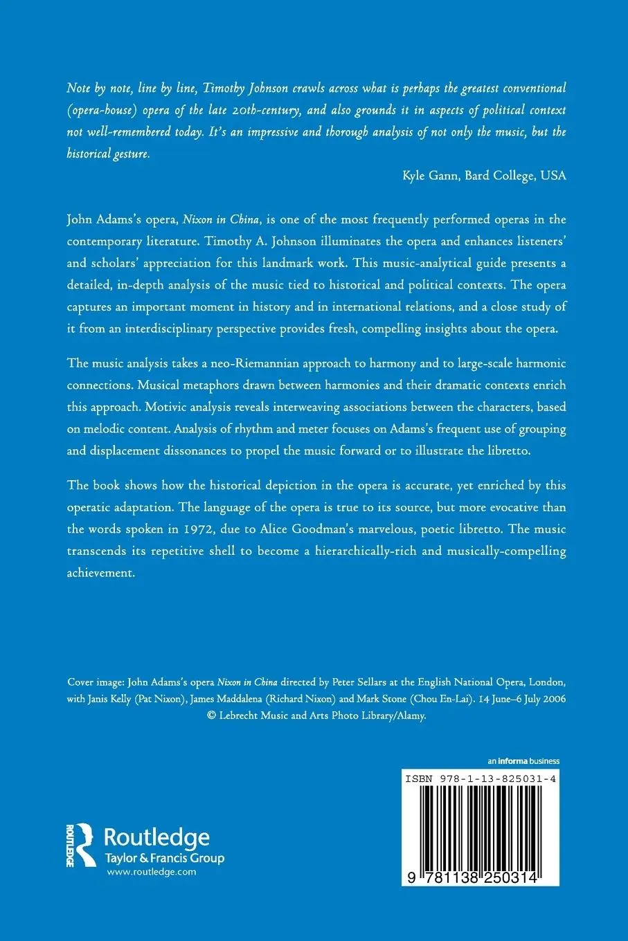 Rückseite: 9781138250314 | John Adams's Nixon in China | Timothy A Johnson | Taschenbuch | 2016