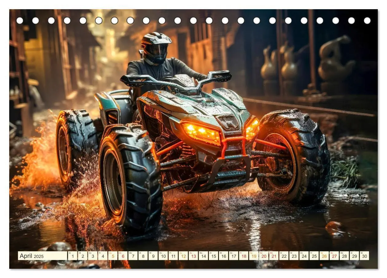 Bild: 9783383890314 | Quad Fantasien (Tischkalender 2025 DIN A5 quer), CALVENDO...