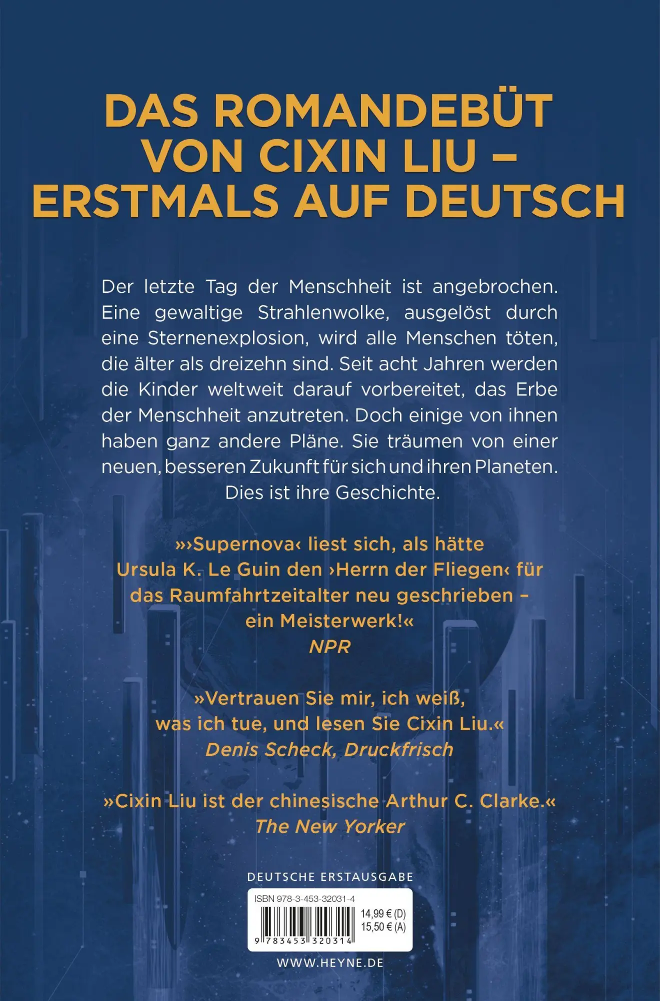 Bild: 9783453320314 | Supernova | Roman | Cixin Liu | Taschenbuch | 512 S. | Deutsch | 2021
