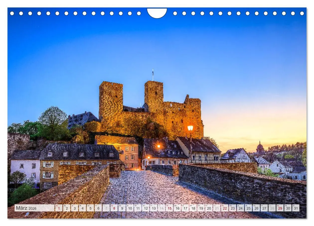 Bild: 9783457830314 | Mittelhessens Burgen und Schlösser (Wandkalender 2026 DIN A4 quer),...