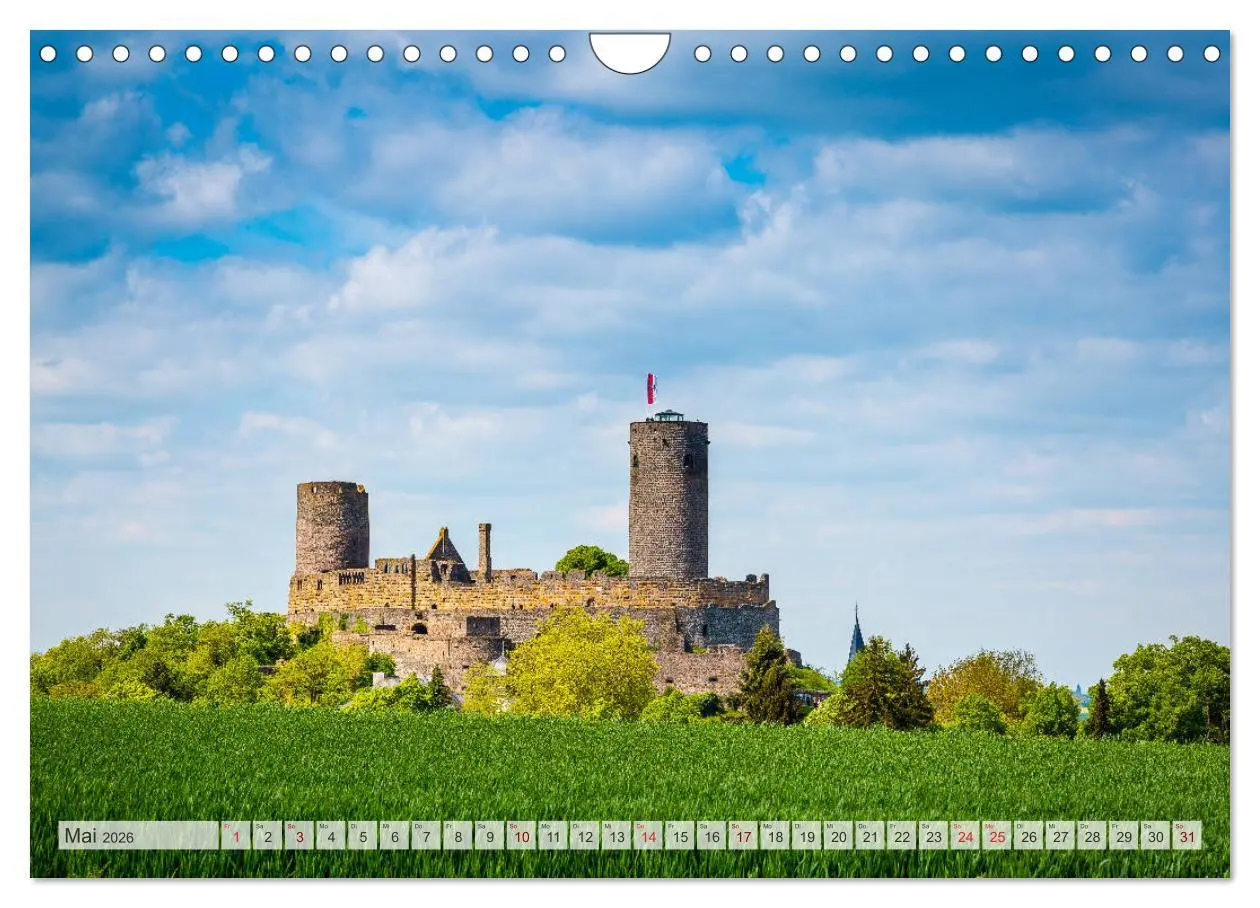 Bild: 9783457830314 | Mittelhessens Burgen und Schlösser (Wandkalender 2026 DIN A4 quer),...