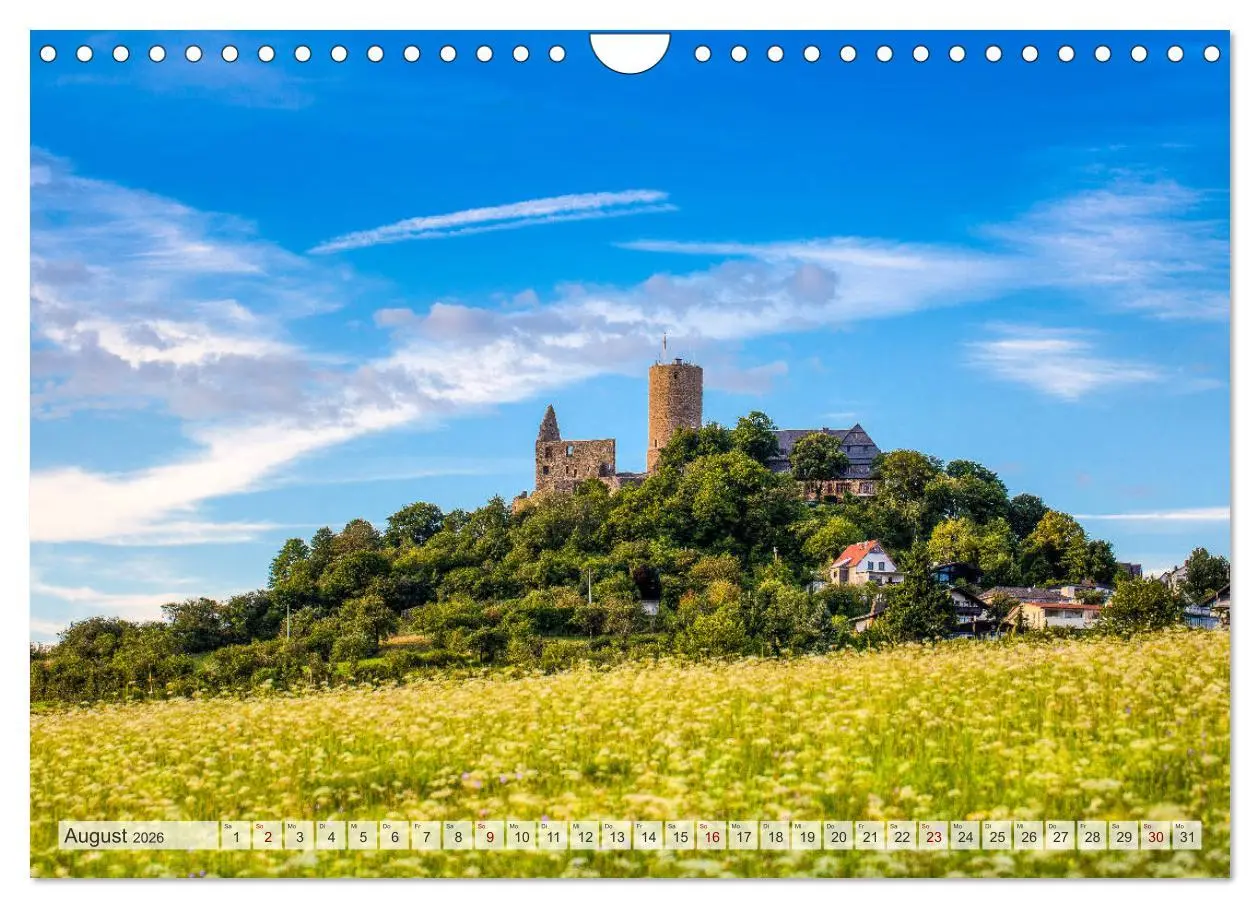 Bild: 9783457830314 | Mittelhessens Burgen und Schlösser (Wandkalender 2026 DIN A4 quer),...