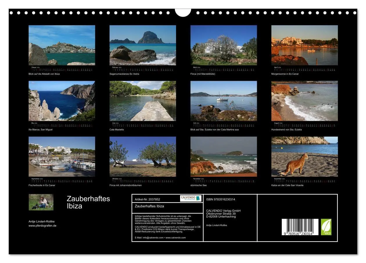 Bild: 9783516230314 | Zauberhaftes Ibiza (Wandkalender 2026 DIN A3 quer), CALVENDO...