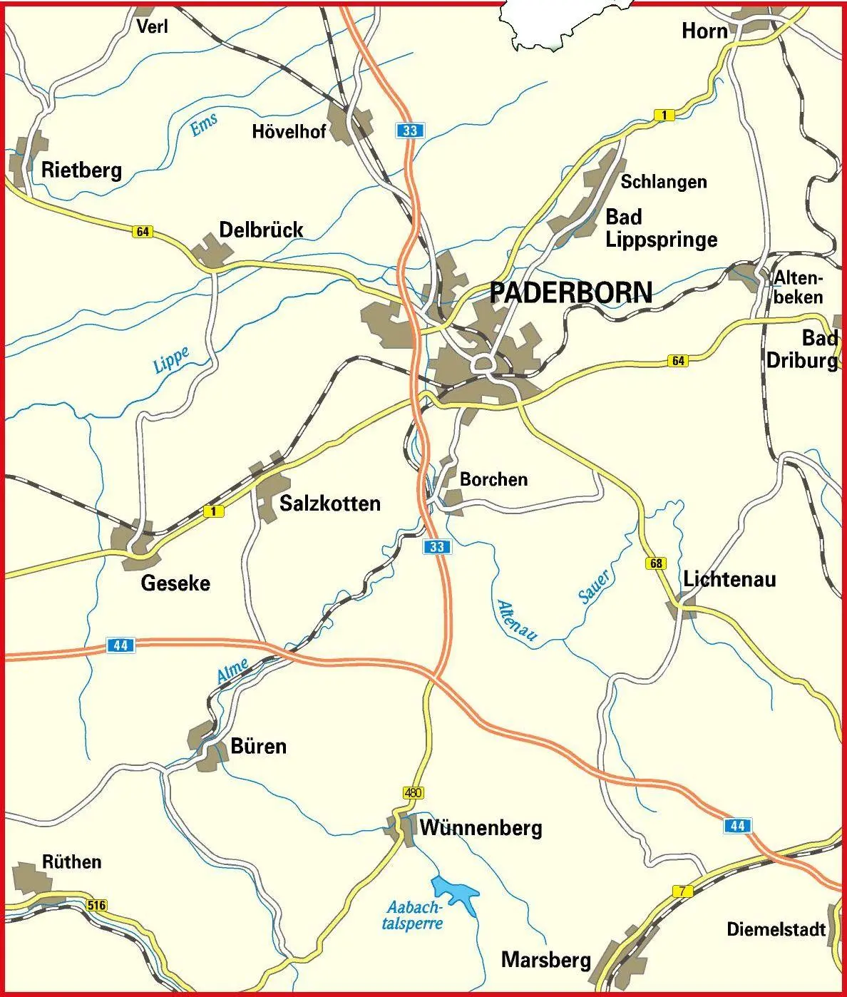 Bild: 9783969900314 | Radwanderkarte BVA Die schönsten Radtouren im Paderborner Land...