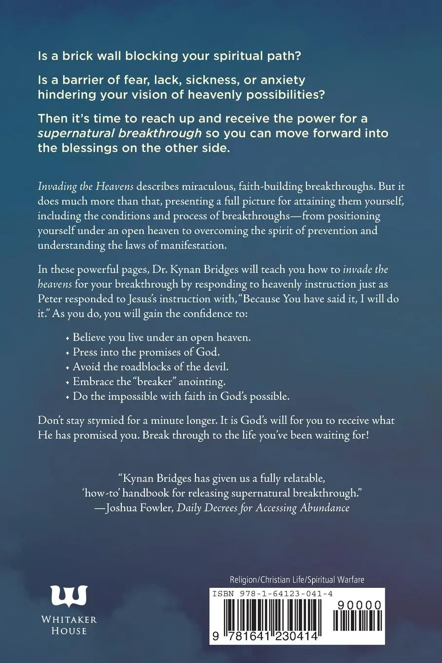 Rückseite: 9781641230414 | Invading the Heavens | Kynan Bridges | Taschenbuch | Englisch | 2018