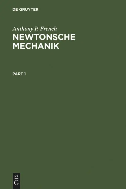 Cover: 9783110150414 | Newtonsche Mechanik | Eine Einführung in die klassische Mechanik