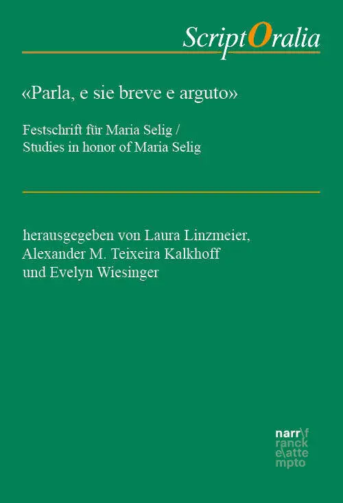 Cover: 9783381110414 | "Parla, e sie breve e arguto" | Laura Linzmeier (u. a.) | Taschenbuch
