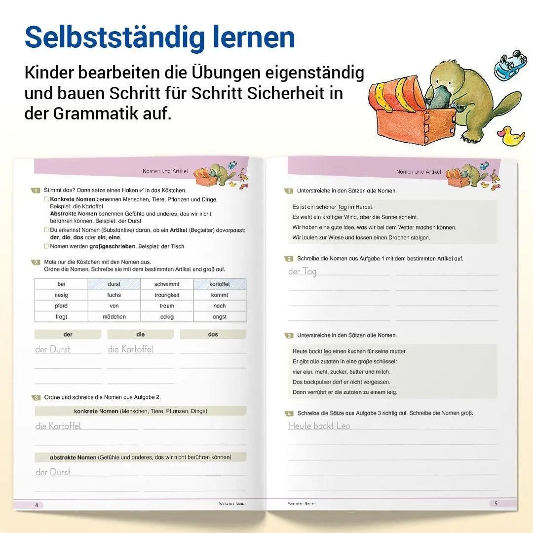 Bild: 9783619420414 | Grammatik mit Rico Schnabel, Klasse 4 | Stefanie Drecktrah (u. a.)