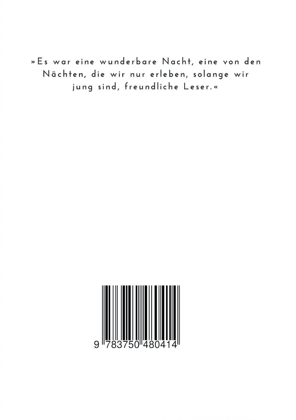 Rückseite: 9783750480414 | Weiße Nächte | Fjodor Dostojewski | Taschenbuch | Paperback | 48 S.