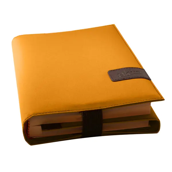 Bild: 4260106430514 | BookSKIN Buch Einband (Größenverstellbar) in Safran-Gelb mit...
