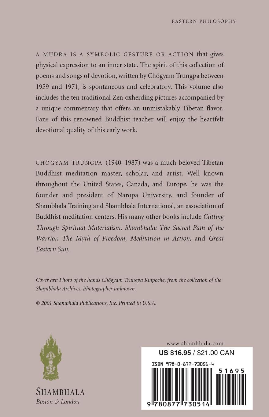 Rückseite: 9780877730514 | Mudra | Early Songs and Poems | Chogyam Trungpa | Taschenbuch | 2001