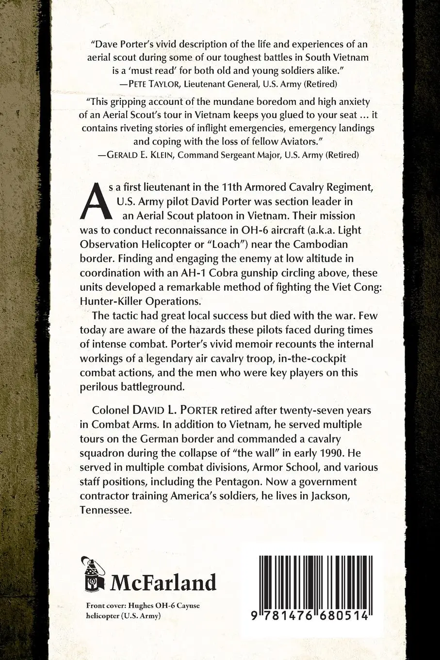Rückseite: 9781476680514 | Taking Fire! | Memoir of an Aerial Scout in Vietnam | David L. Porter