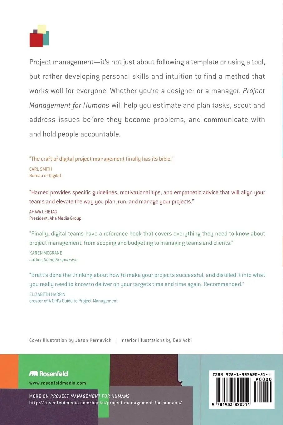 Rückseite: 9781933820514 | Project Management for Humans | Helping People Get Things Done | Buch